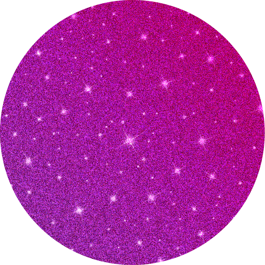 Glowing Glitter Circle